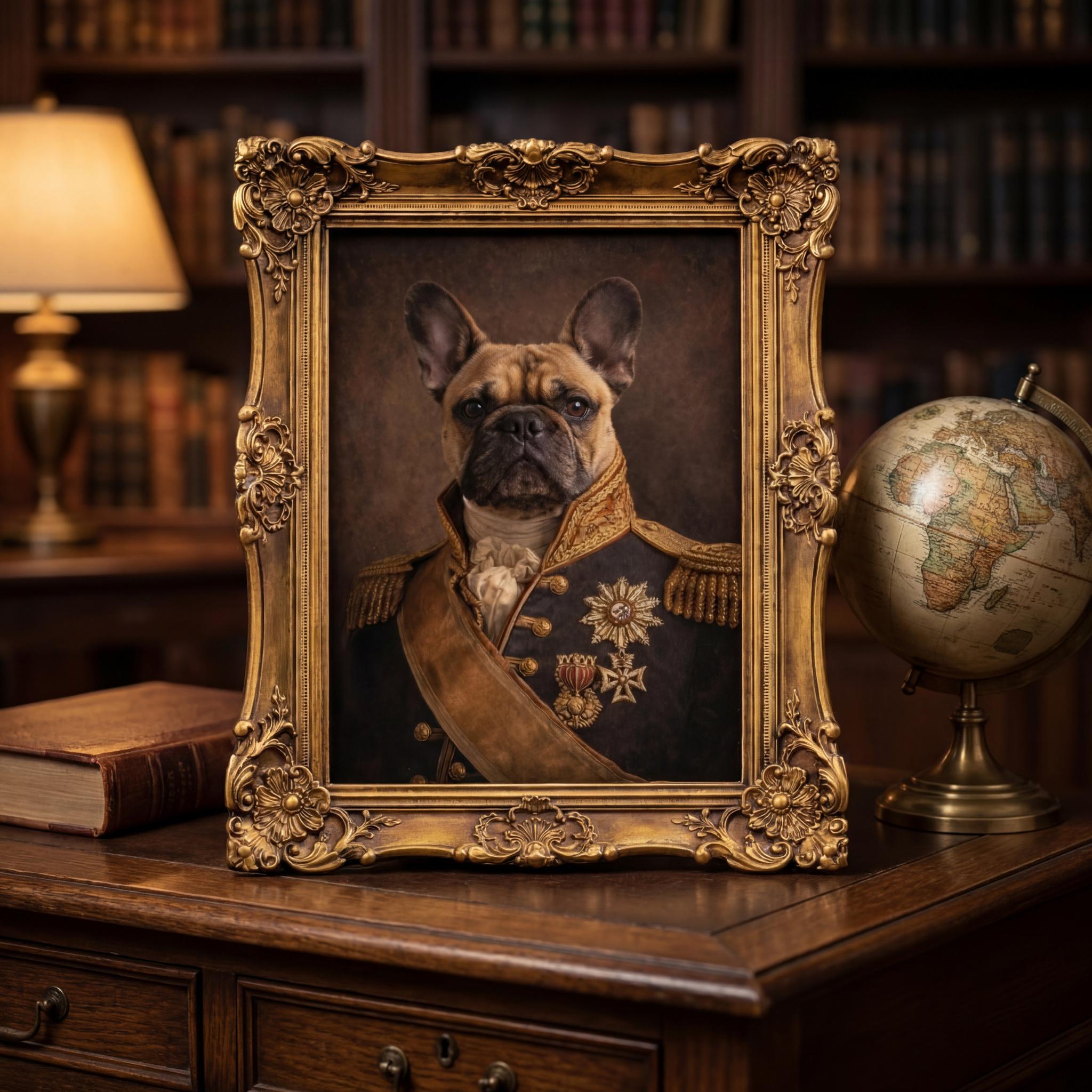 Pawzy Signature French Bulldog Framed Portrait